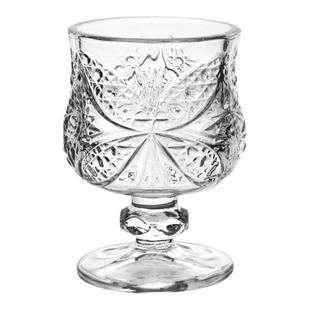 复古迷你甜酒杯浮雕白兰地杯梅酒杯精致小巧杯子可爱小酒杯一口杯