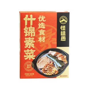 徐州怪味愚什锦素菜花干素鸡豆制品海带豆筋卷开袋加热即食400g