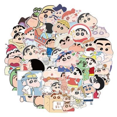 50张蜡笔小新装饰防水贴纸