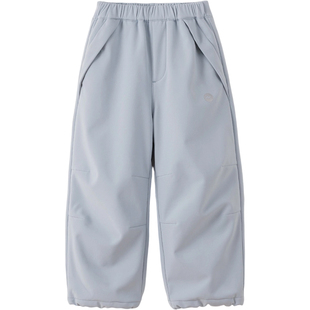 [加绒软壳裤]马克珍妮男女童防风降落伞裤儿童裤子秋冬新款551272