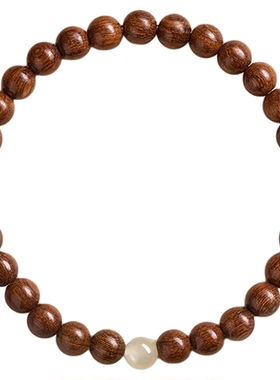 【普陀山祝福】金丝檀木手串女款