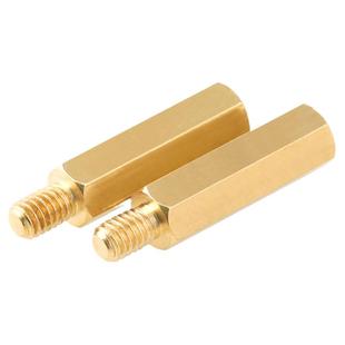 六角铜柱M3M4单头单通螺母机箱主板螺丝柱隔离柱电路板接线铜支柱