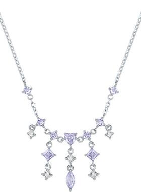 周六福项链女S925银链坠高级感轻奢小众送女友节日礼物