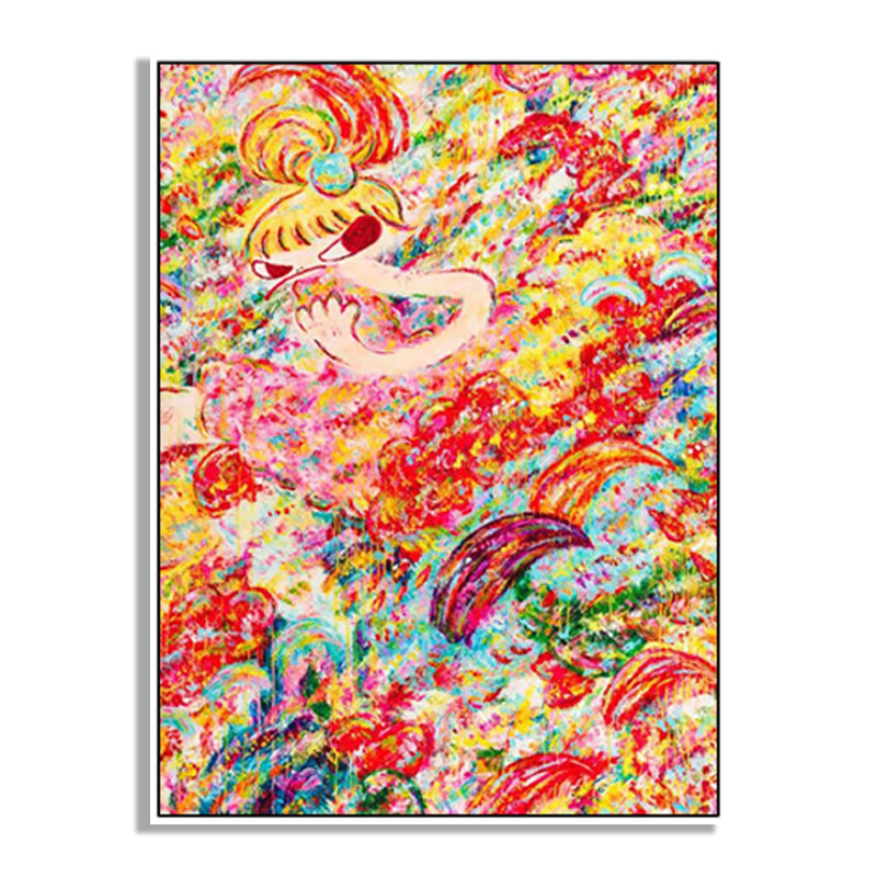 六角彩子魔法之手潮流版画客厅装饰酒店高档壁画餐厅儿童彩色挂画