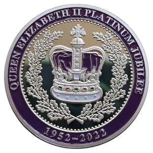 铂禧年英国女王伊丽莎白二世纪念章金银铜币定制纪念奖章硬币