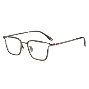 木川149MM近视眼镜男士复古纯钛可配度数散光凯米全真变色防蓝光