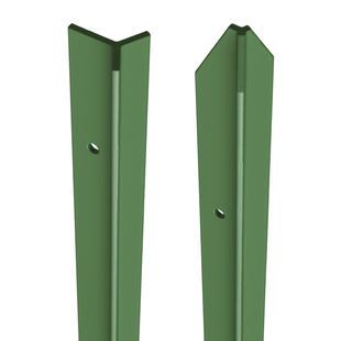 围栏立柱杆围墙护栏围栏柱子铁丝网围栏网栅栏户外铁杆三角铁立柱