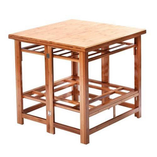 实木烤火架折叠多功能正方形取暖桌简易家用桌子饭桌冬季麻将火桌