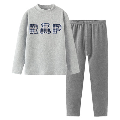 英博伦舒绒棉中领保暖内衣男童