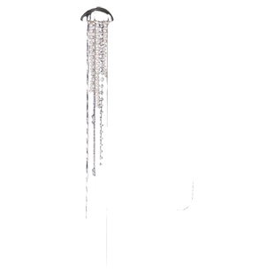 PEARLONA迪玛希同款水母流苏胸针女个性别针小众原创西装外套配饰