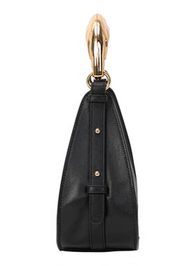 BCBGMAXAZRIA真皮金属半月包