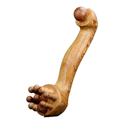 鸡翅木如意棒面部提拉按摩棒头皮经络按摩器颈部淋巴颈肩颈按摩棒