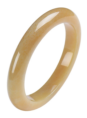 印象眸和田玉手镯女款黄口玉镯子