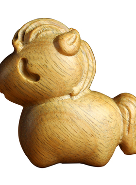 2026绿檀小福马生肖马挂件