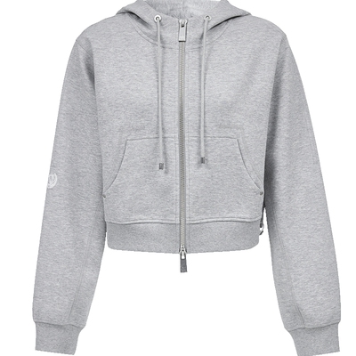 ONLY宽松落肩连帽短款卫衣