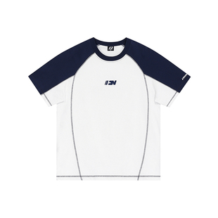 FORNINES插肩袖运动短袖t恤男女夏季半袖凉感速干宽松上衣体恤衫