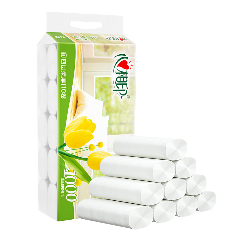 心相印优选无芯卷纸卫生纸家用实惠装厕纸厕所手纸卷筒纸巾整箱