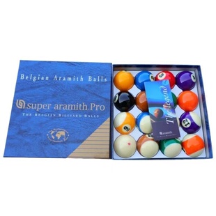 正品比利时纯正进口雅乐美金奖/银奖/TV/黑金刚水晶球台球一整套