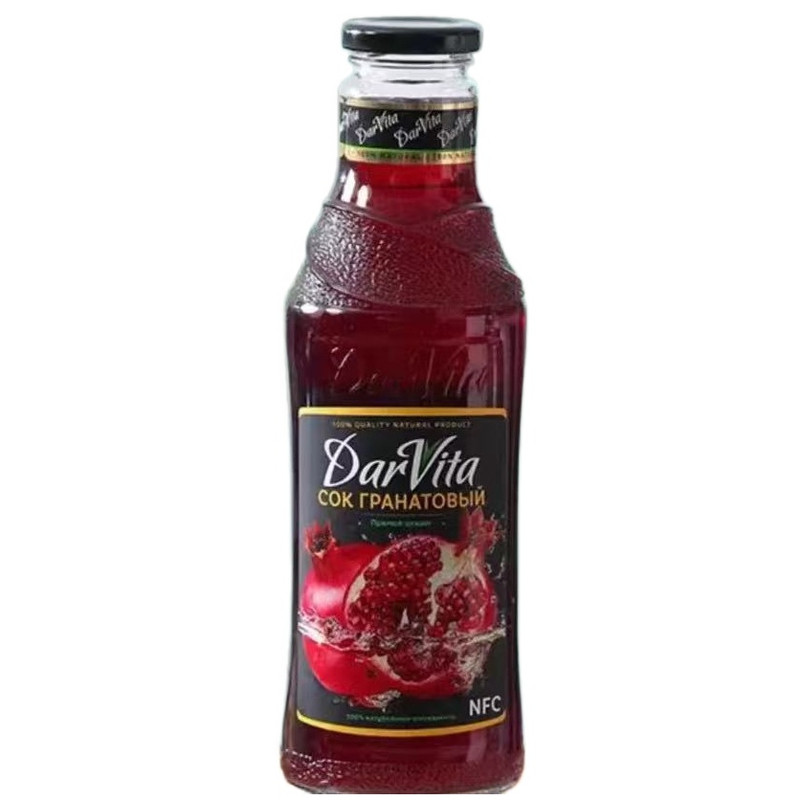 俄罗斯进口达维塔NFC石榴汁750ml