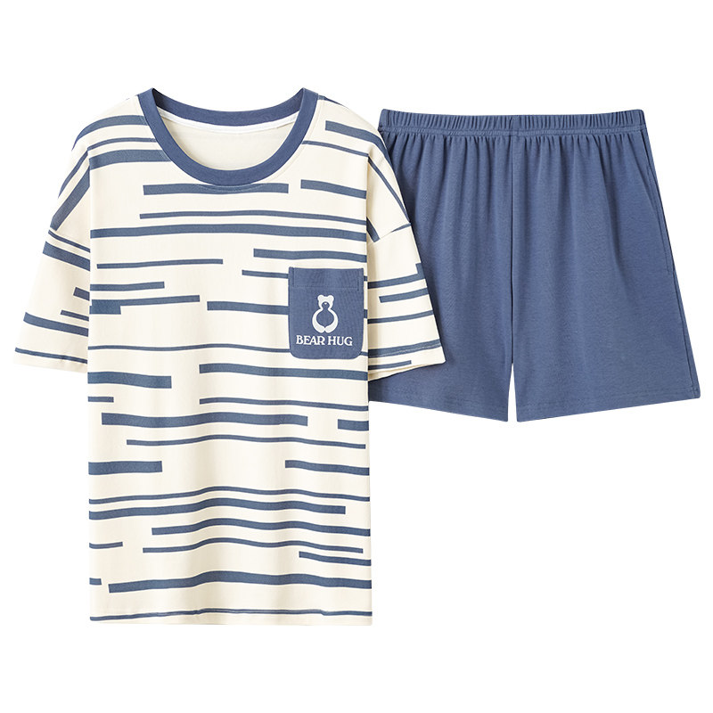 女大码宽松韩版短袖家居服套装