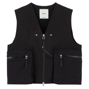 OAMC x GOLDWIN 25SS 百搭日常户外机能拉链口袋设计V领背心马甲