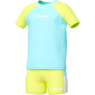 乔丹儿童泳衣男童分体2026新款中大童短袖短裤平角泳裤夏游泳套装