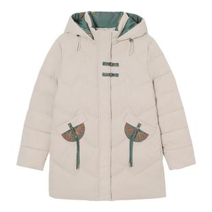 中国民族风冬季复古新款妈妈中老年羽绒棉服加厚棉袄中式棉衣外套