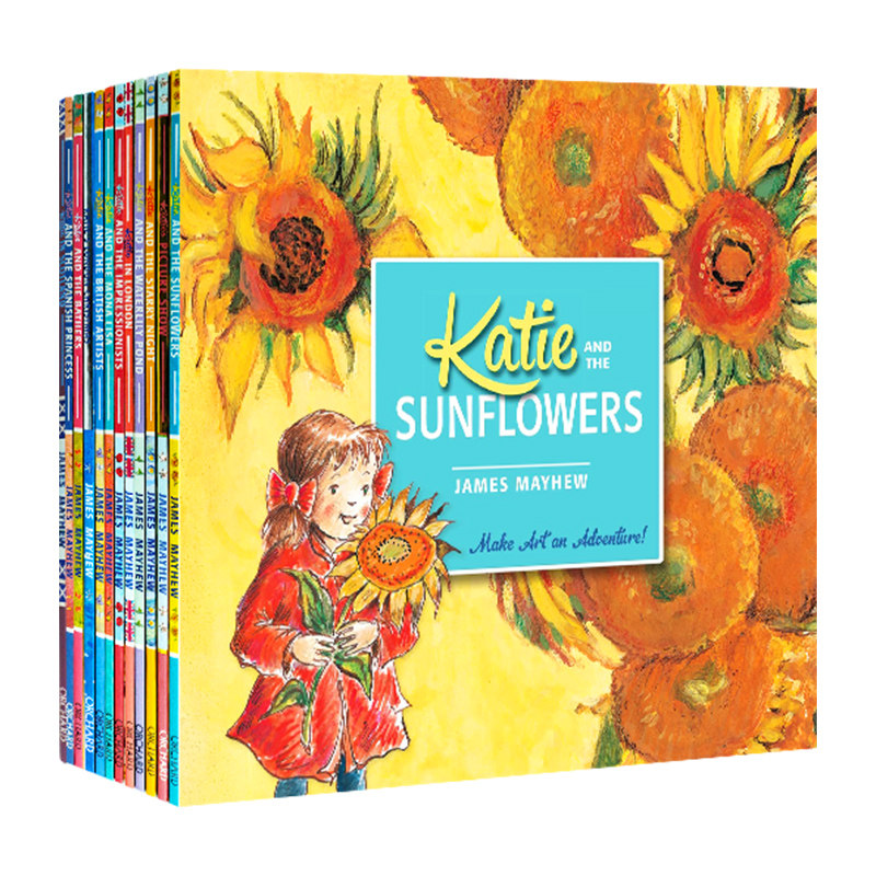 凯蒂的文化艺术之旅12册全套 英文原版绘本 Katie and The Sunflowers and other Tales 走进书中美术馆儿童文化艺术启蒙英语读物