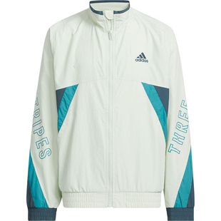 Adidas/阿迪达斯官方正品2025儿童拼接立领运动宽松外套IT0877