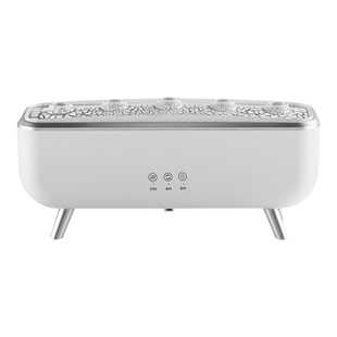 动感水母吐烟圈空气加湿器声控七彩火焰氛围灯家用卧室桌面香薰机