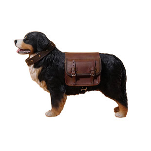 JXK 1/6 伯恩山犬 可爱创意仿真宠物狗模型公仔摆件手办礼物周边