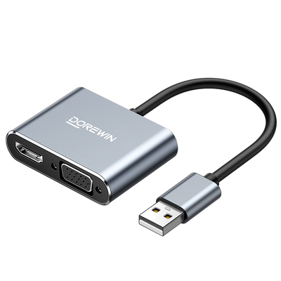 达而稳USB转HDMI转换器双屏显示