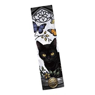 60张暗黑系月弥哥特猫咪书签现在创意炫酷装饰阅读书籍标注小卡片