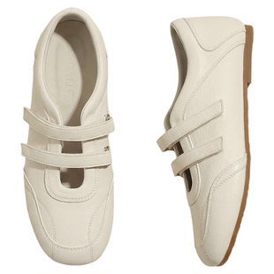 法式白色单鞋女2026新款春季巨好看增高玛丽珍女鞋厚底休闲小白鞋