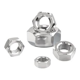 防锁死螺母304不锈钢煮油防咬死六角螺帽5-M30锁无忧螺丝帽DIN934