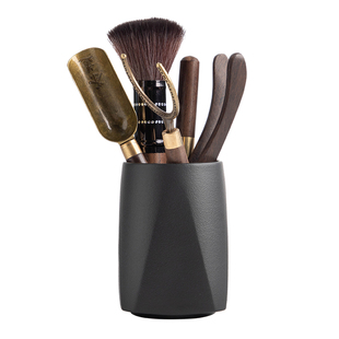 叁旬 顾盼茶道六君子套装家用茶艺黑檀实木茶夹茶刀茶针茶具配件