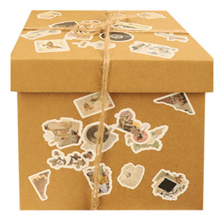 礼物包装盒小纸箱牛皮纸正方形生日礼盒空盒高级感礼品盒礼物盒子