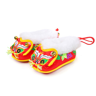 冬千层底棉鞋男女宝宝棉布婴儿鞋周岁百天布鞋加绒保暖婴儿眉眼鞋