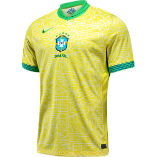 巴西队主场球衣男子耐克官方2024美洲杯球迷版内马尔同款短袖T恤