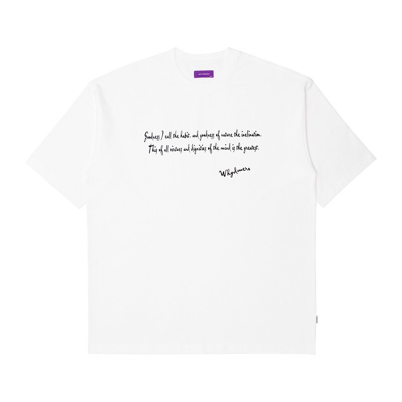 WHYDMERO纯棉宽松和平主题TEE
