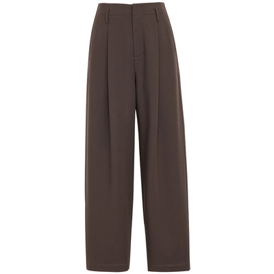 夏莫卡高知姐感通勤九分直筒裤