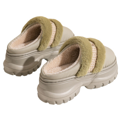 7CM厚底棉拖鞋女款秋冬季