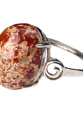 三石星陨女款天宝石戒指活口可调