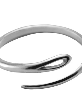 s925开口可调节大小清新女款戒指