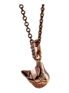 马克mmj斗牛犬项链质感镀玫瑰金