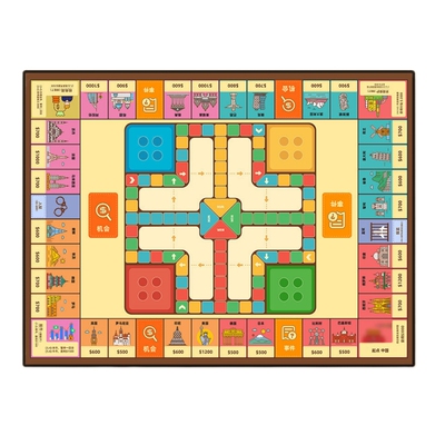 【加厚】飞行棋富大翁二合一地毯