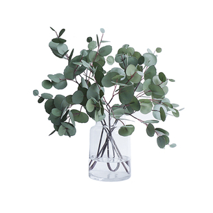 NA家花房尤加利叶高档仿真花束客厅茶几样板间假花摆设装饰品花艺