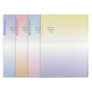 官方旗舰店新品 日本kokuyo国誉淡彩曲奇晴空料册透明插页A4试卷透明大容量文件夹票据海报整理神器收纳袋