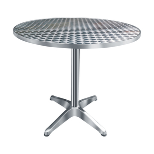 不锈钢圆桌租房小方桌吃饭桌台固定脚餐桌家用正方形圆形桌子桌面