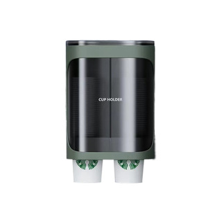 一次性杯子架家用防尘免打孔自动饮水机纸杯架壁挂式抽拉式取杯架